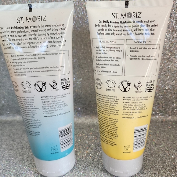 St Moritz exfoliating skin primer and light daily tanning moisturizer set combo - Picture 6 of 6